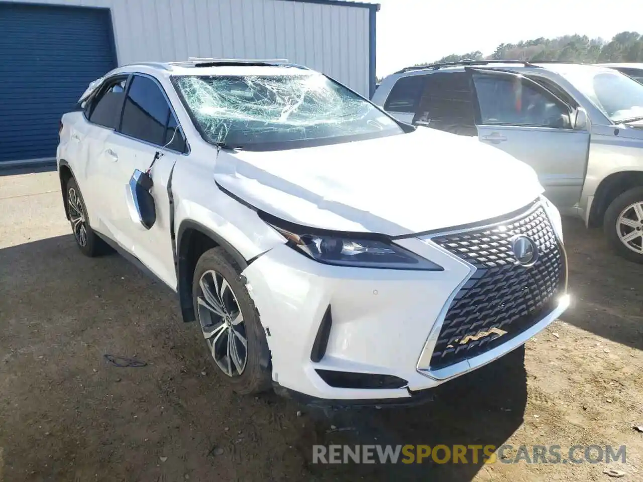 1 Photograph of a damaged car 2T2HZMAA9LC163744 LEXUS RX350 2020