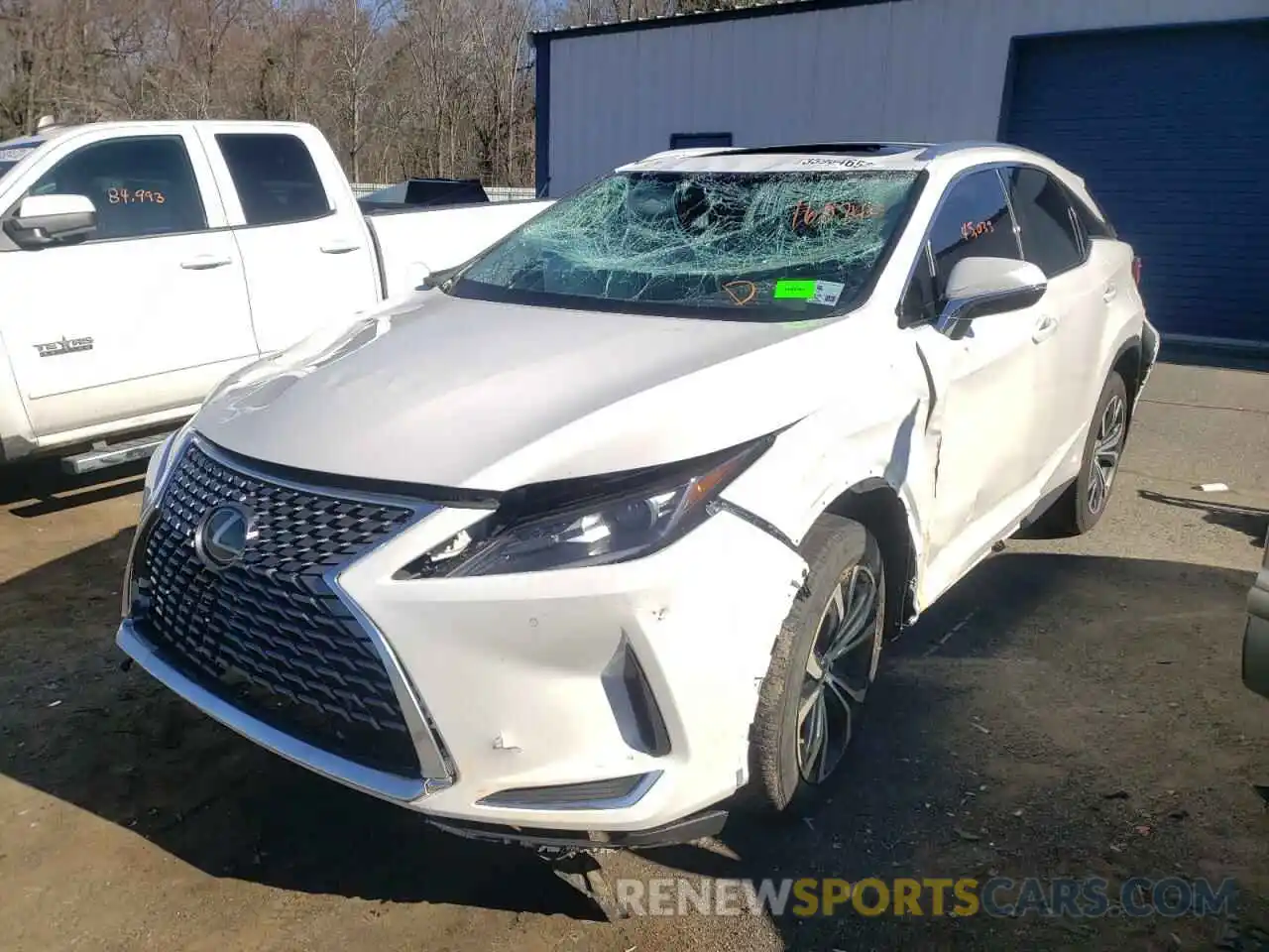 2 Photograph of a damaged car 2T2HZMAA9LC163744 LEXUS RX350 2020