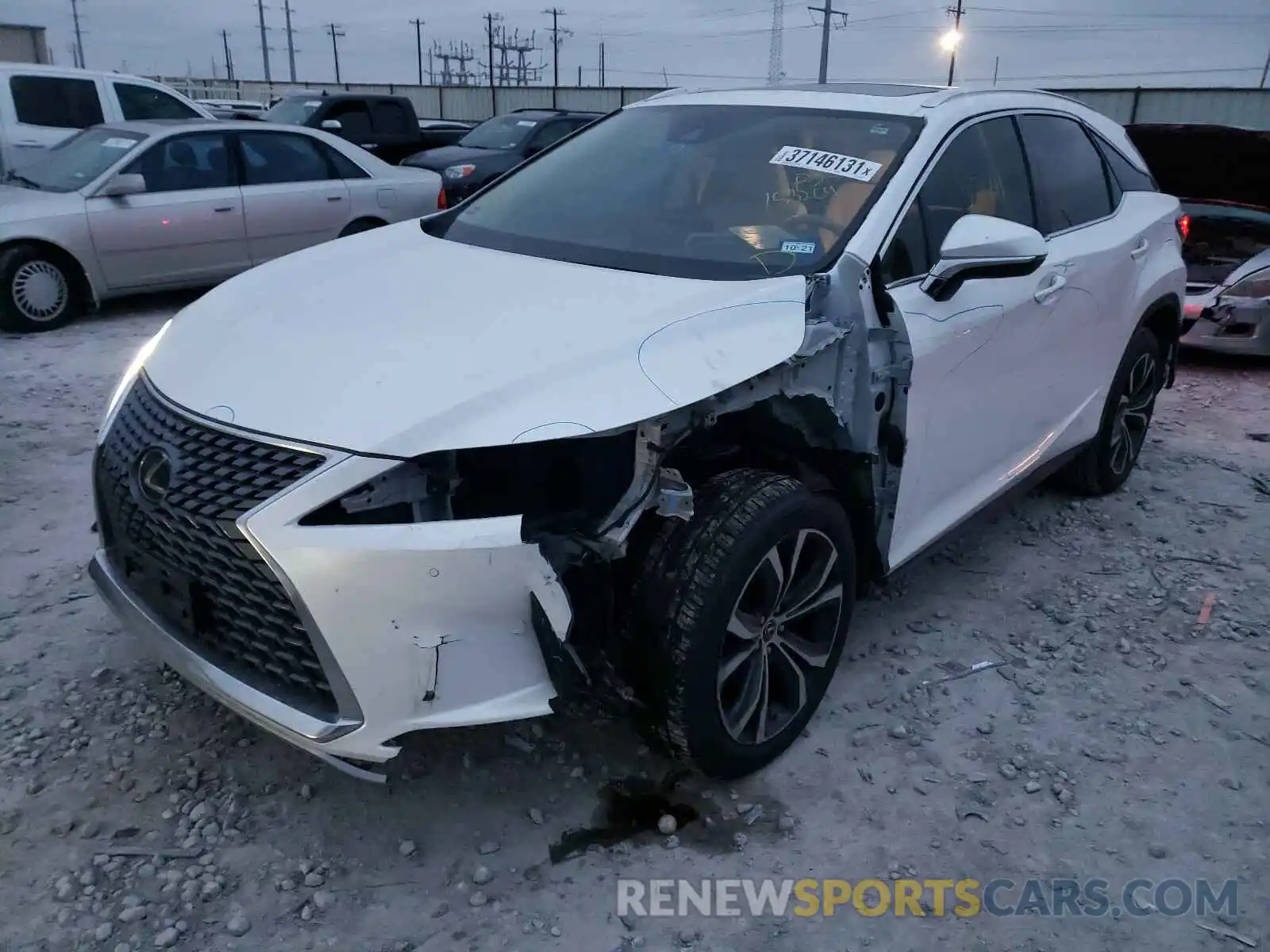 2 Photograph of a damaged car 2T2HZMAAXLC153269 LEXUS RX350 2020