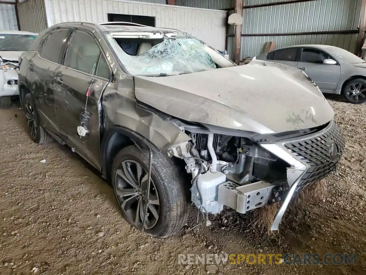 1 Photograph of a damaged car 2T2HZMAAXLC154454 LEXUS RX350 2020