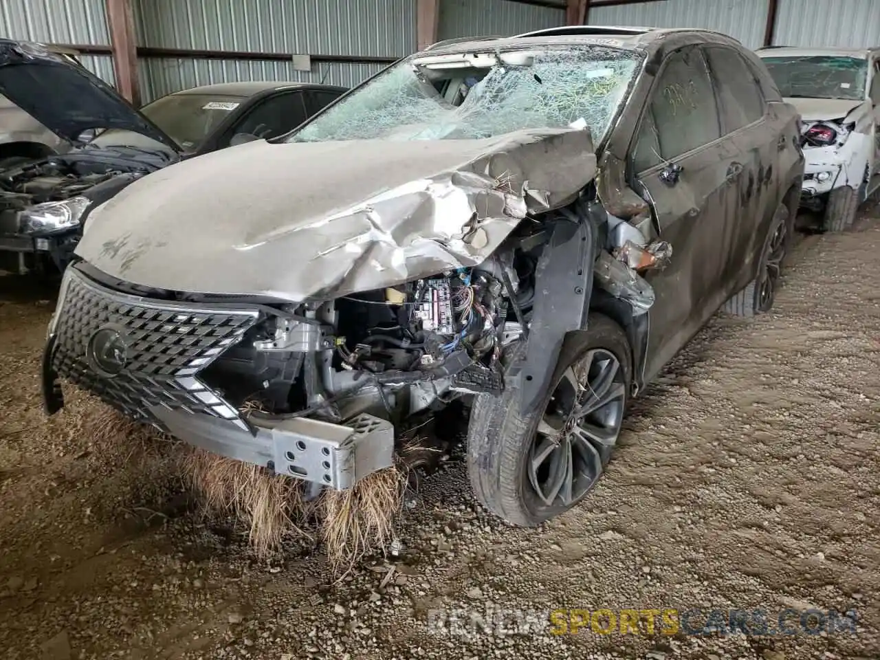 2 Фотография поврежденного автомобиля 2T2HZMAAXLC154454 LEXUS RX350 2020