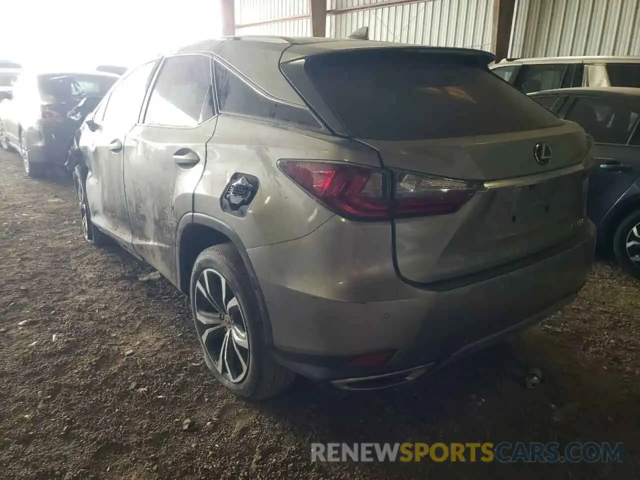 3 Photograph of a damaged car 2T2HZMAAXLC154454 LEXUS RX350 2020