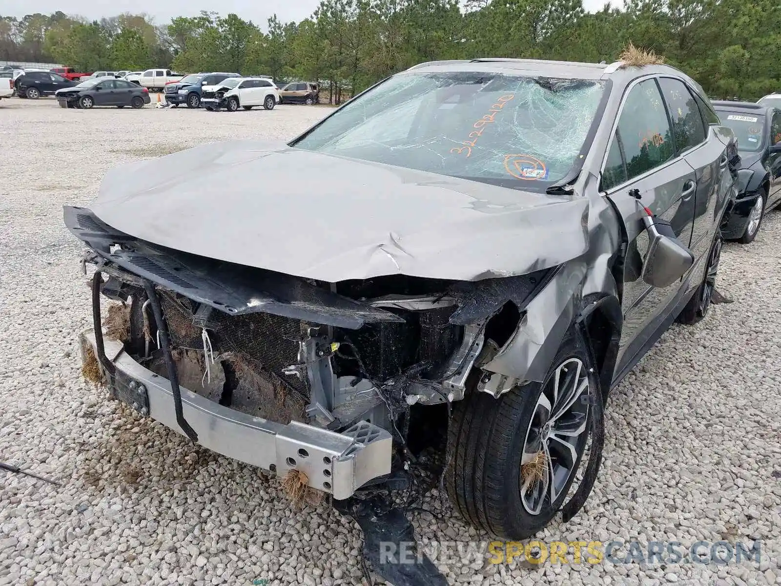 2 Photograph of a damaged car 2T2HZMAAXLC159735 LEXUS RX350 2020