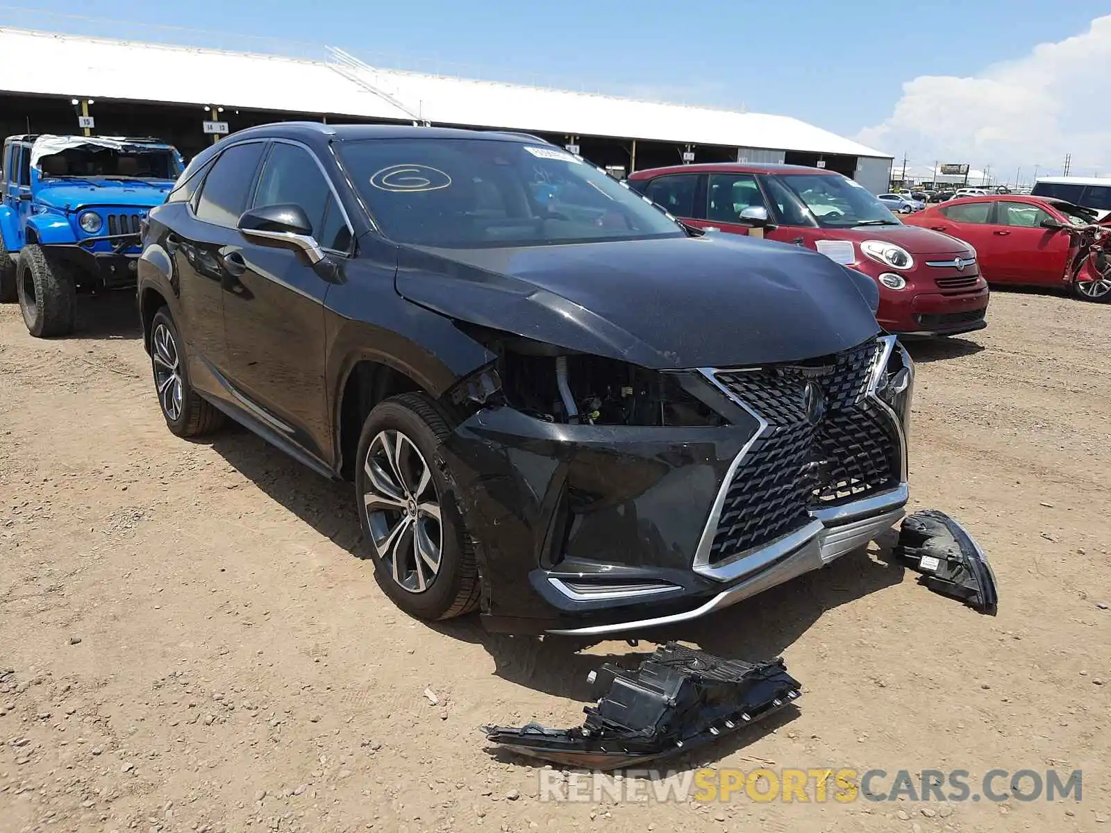 1 Photograph of a damaged car 2T2HZMAAXLC160626 LEXUS RX350 2020