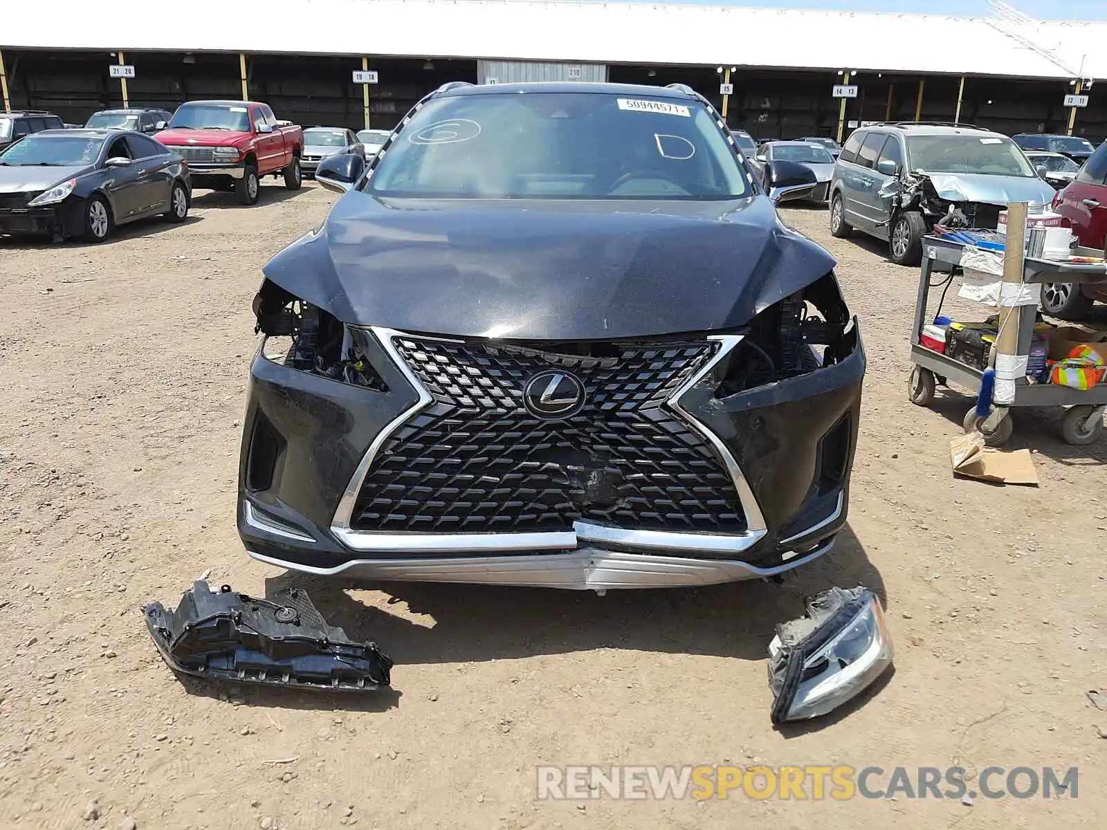 9 Photograph of a damaged car 2T2HZMAAXLC160626 LEXUS RX350 2020