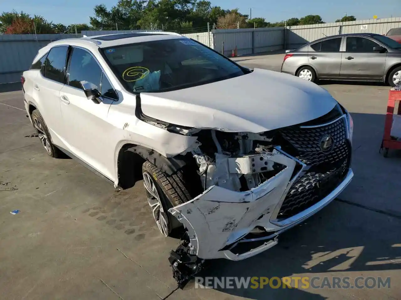 1 Photograph of a damaged car 2T2HZMAAXLC164028 LEXUS RX350 2020