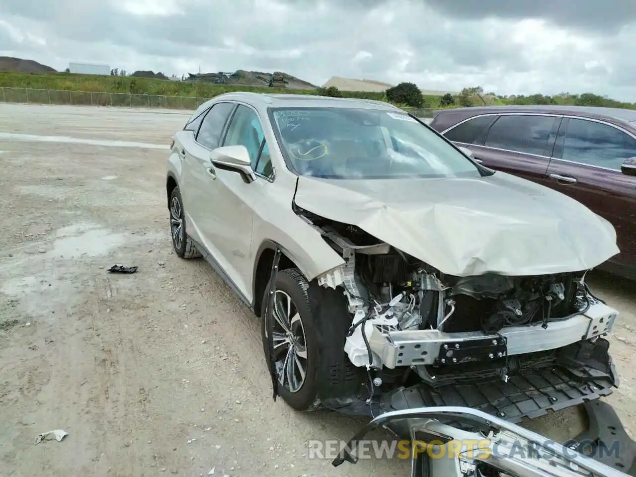 1 Photograph of a damaged car 2T2HZMAAXLC167477 LEXUS RX350 2020