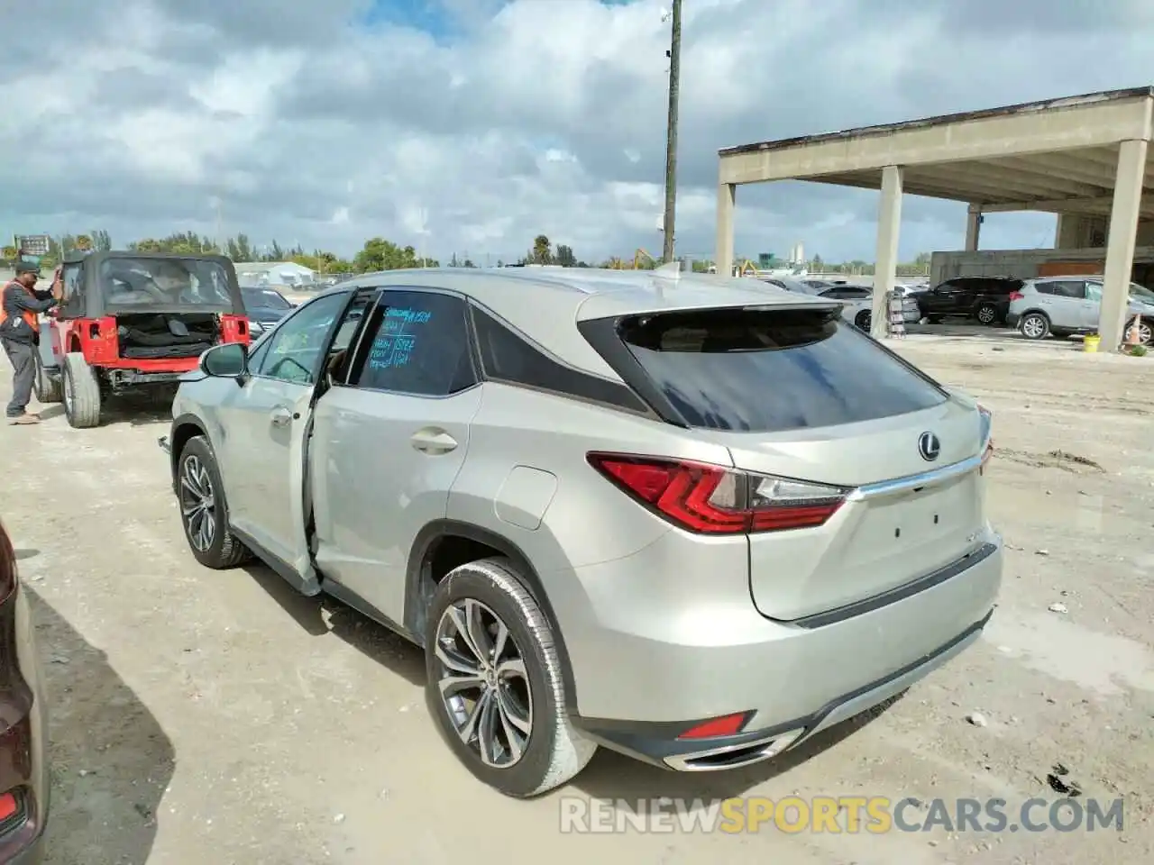 3 Photograph of a damaged car 2T2HZMAAXLC167477 LEXUS RX350 2020