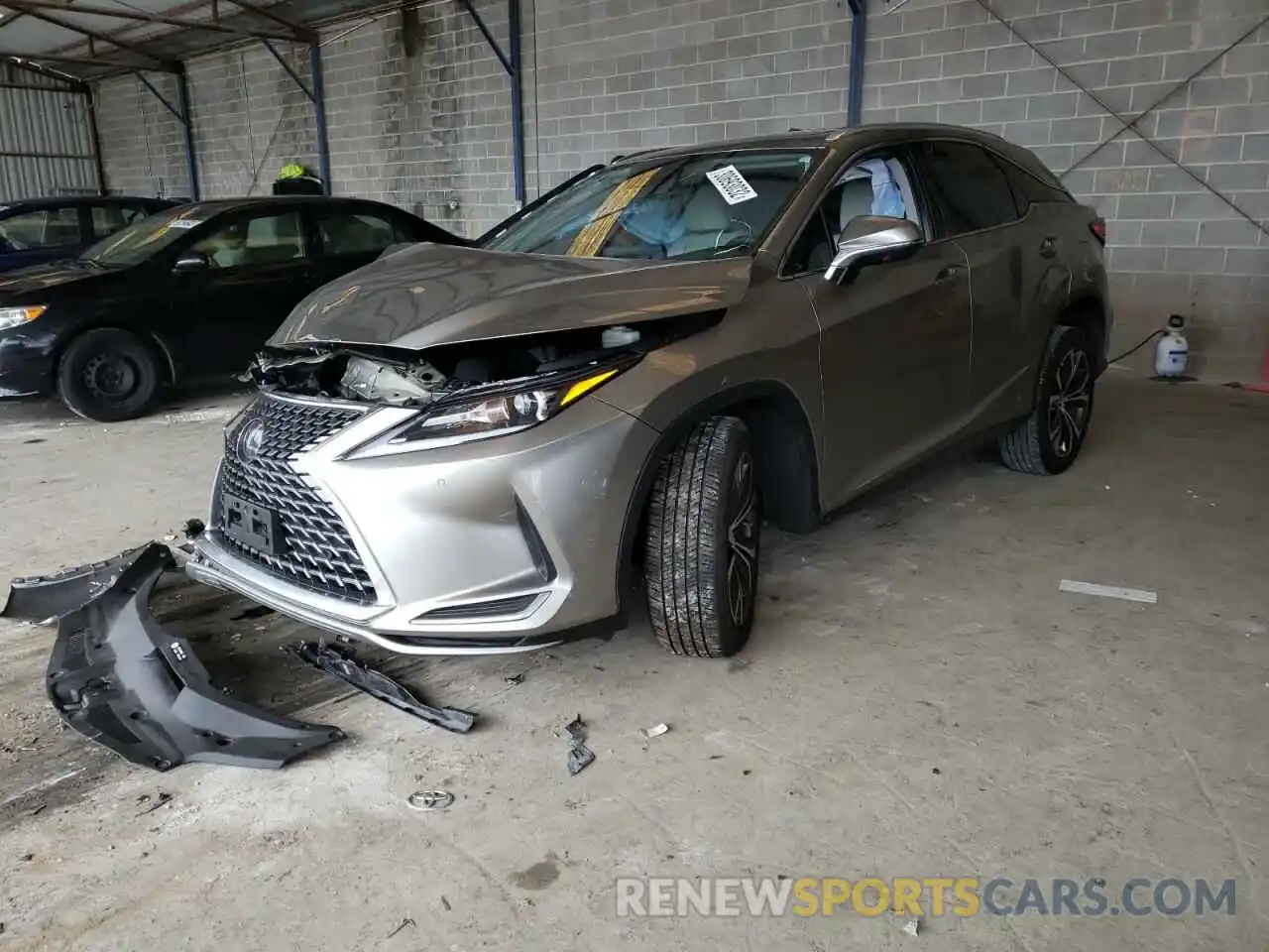 2 Photograph of a damaged car 2T2HZMAAXLC174428 LEXUS RX350 2020