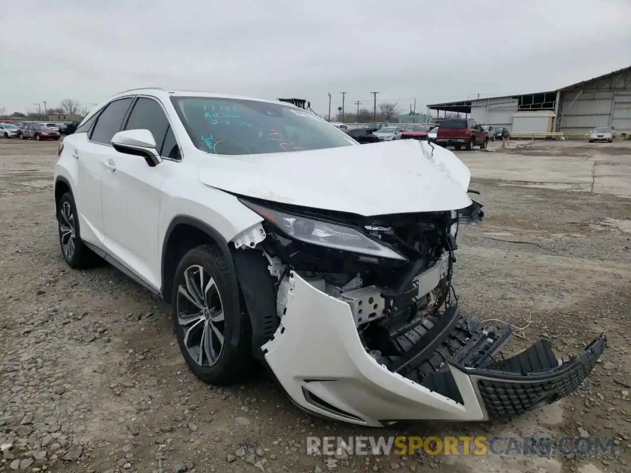 1 Photograph of a damaged car 2T2HZMAAXLC174834 LEXUS RX350 2020