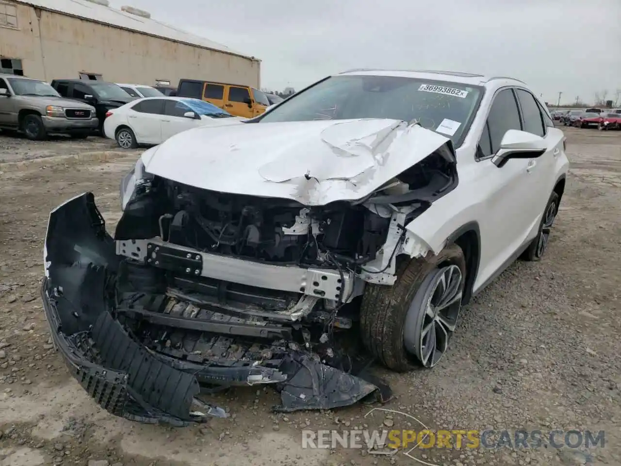 2 Photograph of a damaged car 2T2HZMAAXLC174834 LEXUS RX350 2020