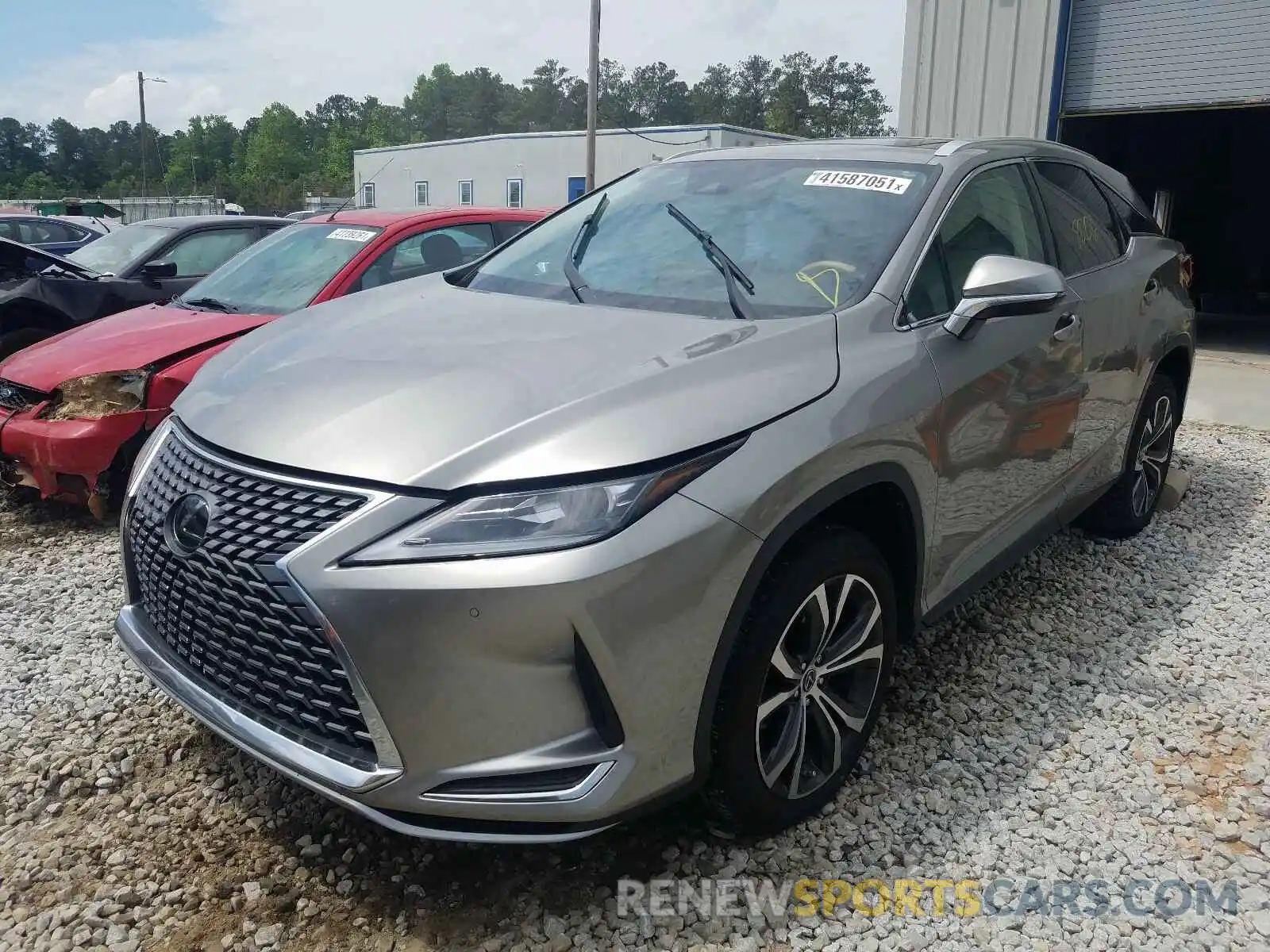 2 Photograph of a damaged car 2T2HZMAAXLC175501 LEXUS RX350 2020