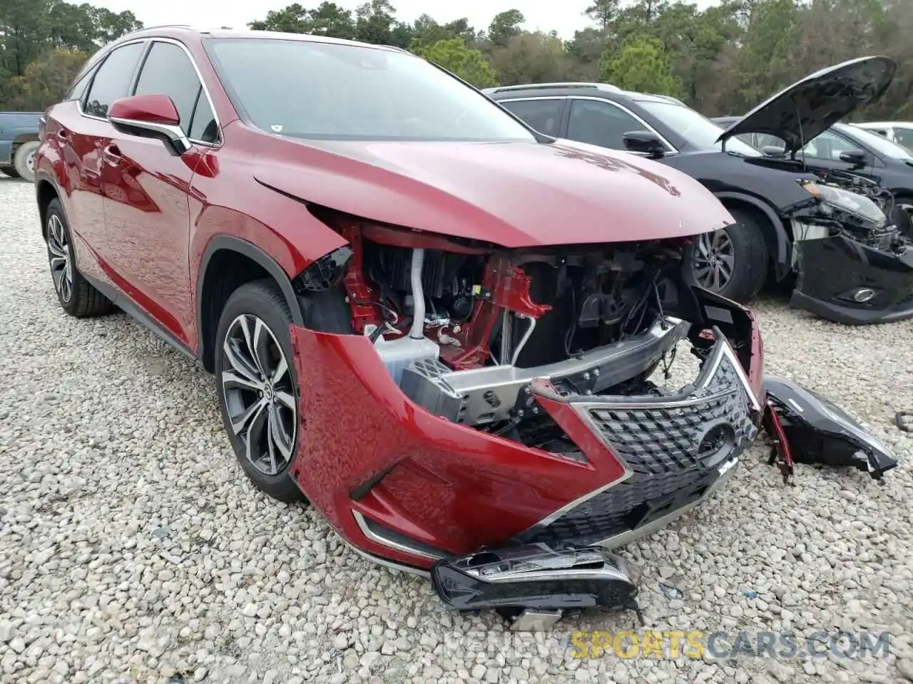 1 Photograph of a damaged car 2T2HZMAAXLC177104 LEXUS RX350 2020