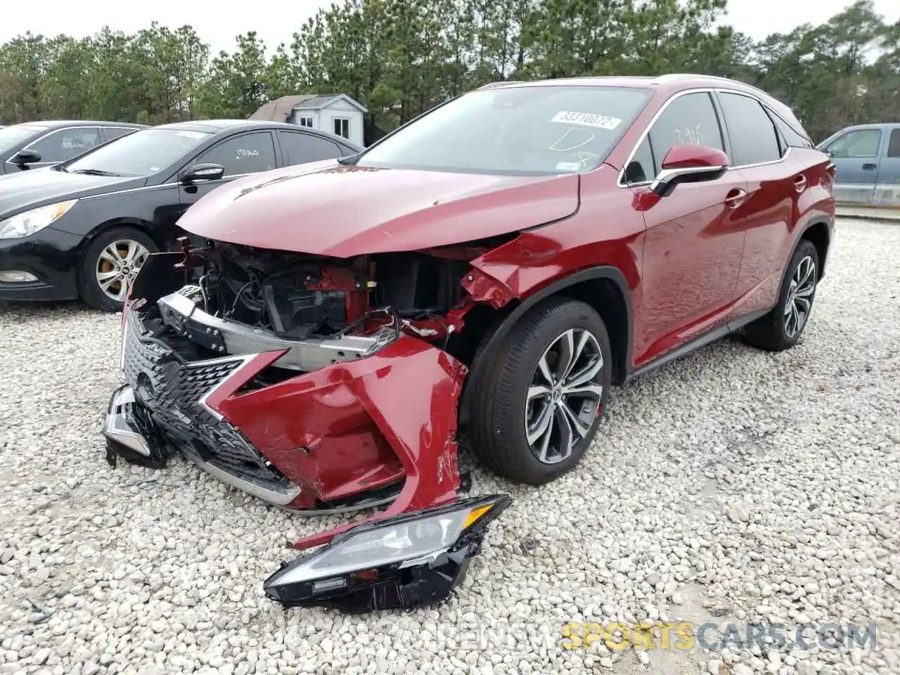 2 Photograph of a damaged car 2T2HZMAAXLC177104 LEXUS RX350 2020