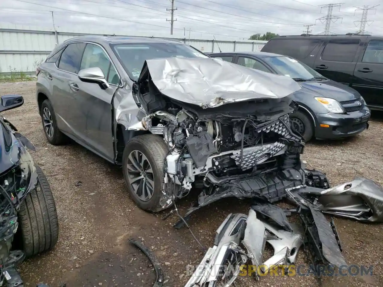 1 Photograph of a damaged car 2T2HZMDA0LC248631 LEXUS RX350 2020