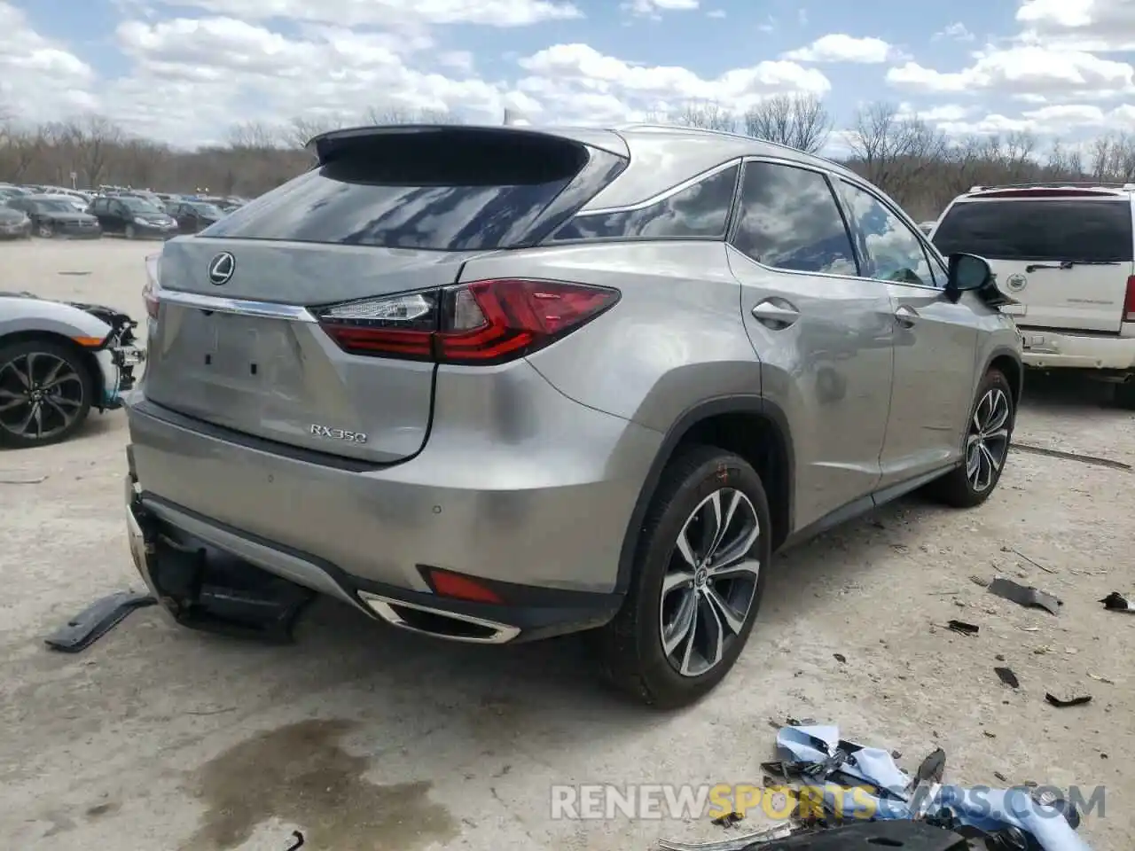 4 Фотография поврежденного автомобиля 2T2HZMDA0LC255255 LEXUS RX350 2020