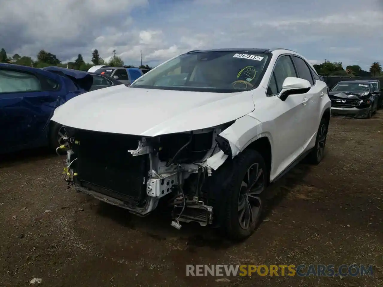 2 Photograph of a damaged car 2T2HZMDA1LC213175 LEXUS RX350 2020