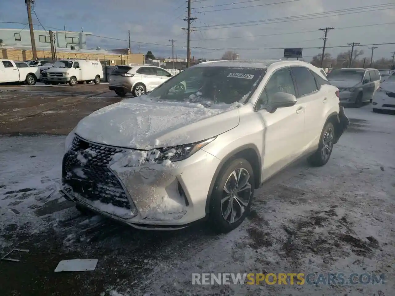 2 Photograph of a damaged car 2T2HZMDA1LC215170 LEXUS RX350 2020