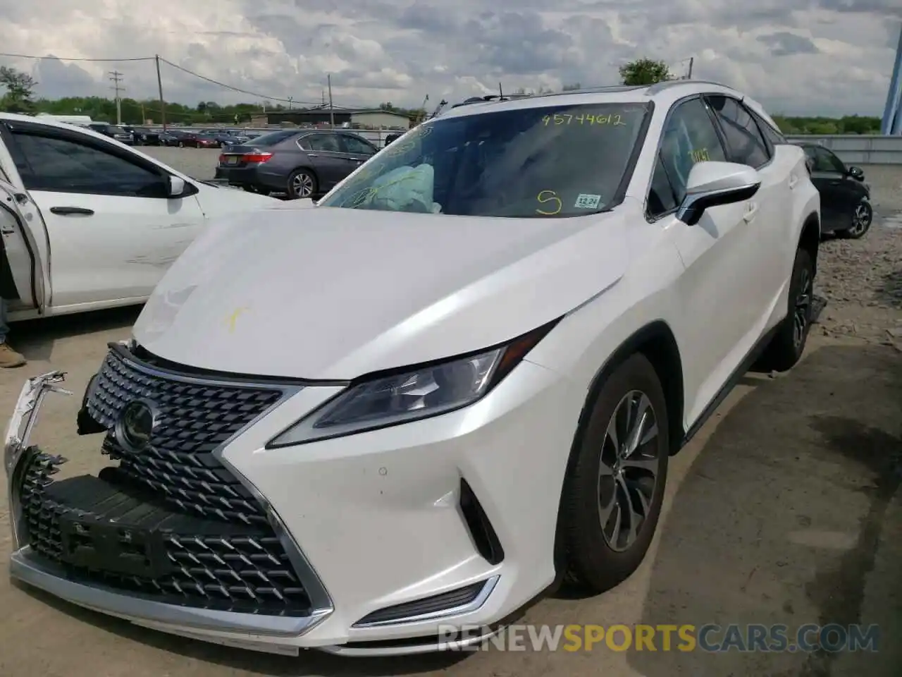 2 Photograph of a damaged car 2T2HZMDA1LC218523 LEXUS RX350 2020