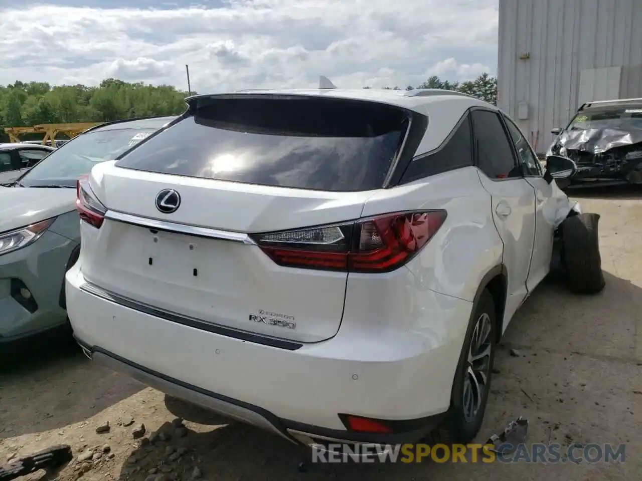 4 Фотография поврежденного автомобиля 2T2HZMDA1LC218523 LEXUS RX350 2020