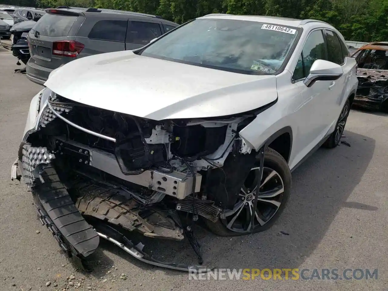 2 Photograph of a damaged car 2T2HZMDA1LC223012 LEXUS RX350 2020