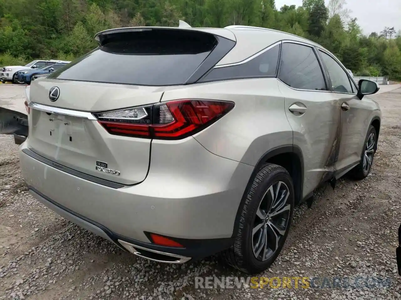 4 Фотография поврежденного автомобиля 2T2HZMDA1LC230347 LEXUS RX350 2020