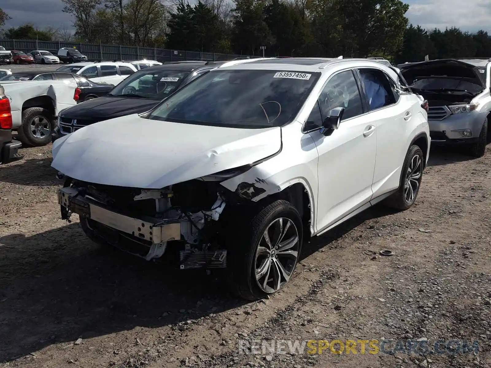 2 Photograph of a damaged car 2T2HZMDA1LC238769 LEXUS RX350 2020