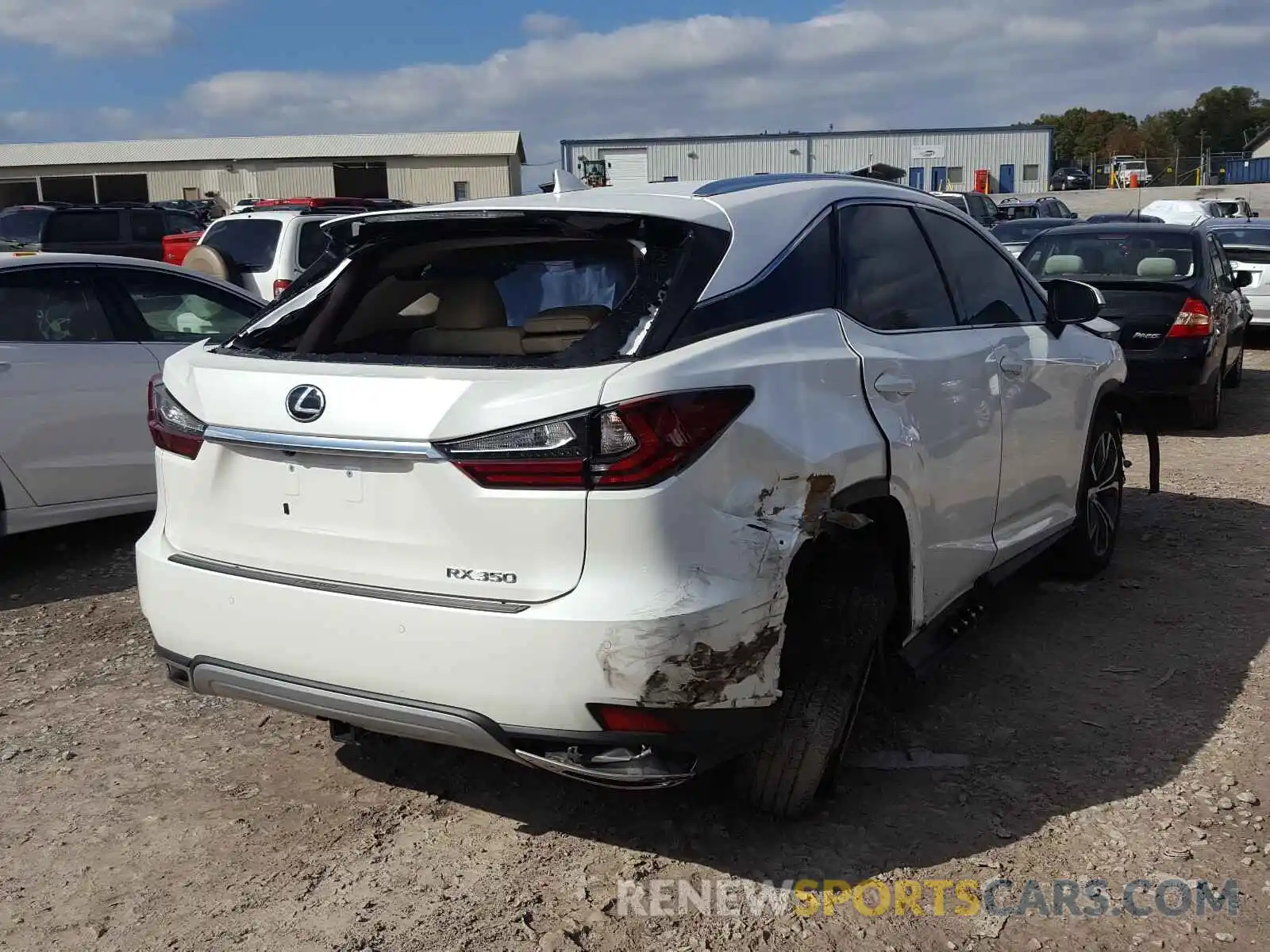 4 Фотография поврежденного автомобиля 2T2HZMDA1LC238769 LEXUS RX350 2020