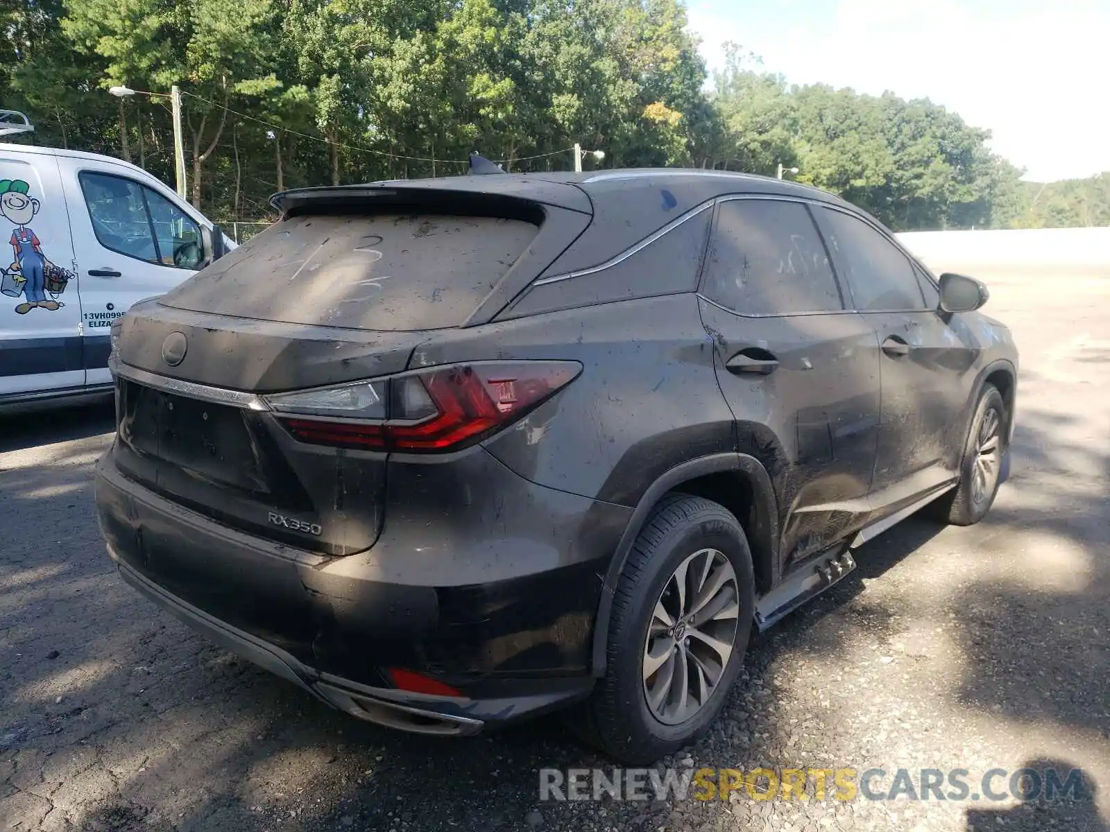 4 Фотография поврежденного автомобиля 2T2HZMDA1LC243244 LEXUS RX350 2020