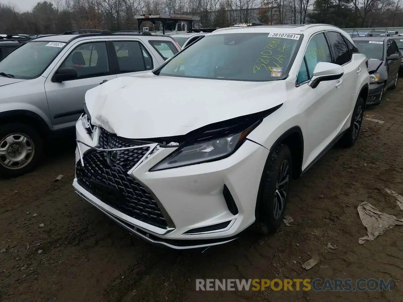 2 Photograph of a damaged car 2T2HZMDA1LC253725 LEXUS RX350 2020