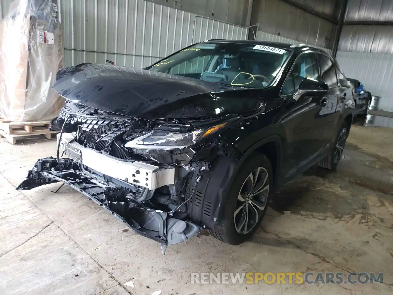 2 Photograph of a damaged car 2T2HZMDA1LC256320 LEXUS RX350 2020