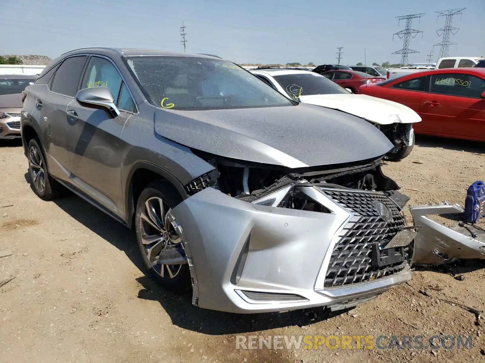 1 Photograph of a damaged car 2T2HZMDA2LC229885 LEXUS RX350 2020