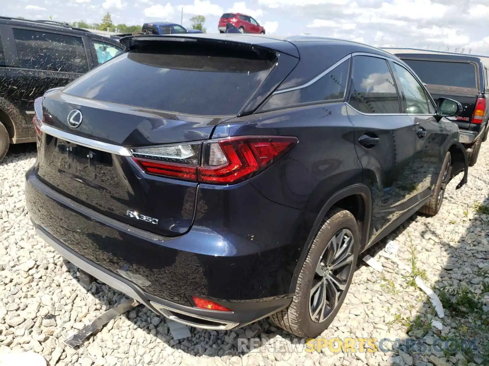 4 Фотография поврежденного автомобиля 2T2HZMDA2LC240126 LEXUS RX350 2020