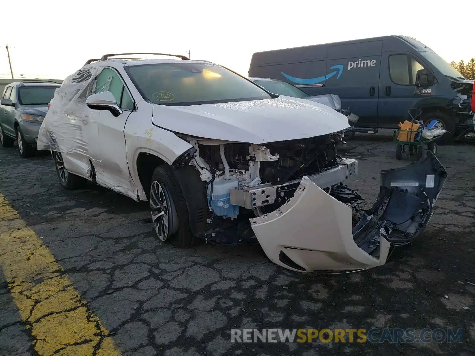 1 Photograph of a damaged car 2T2HZMDA3LC215686 LEXUS RX350 2020