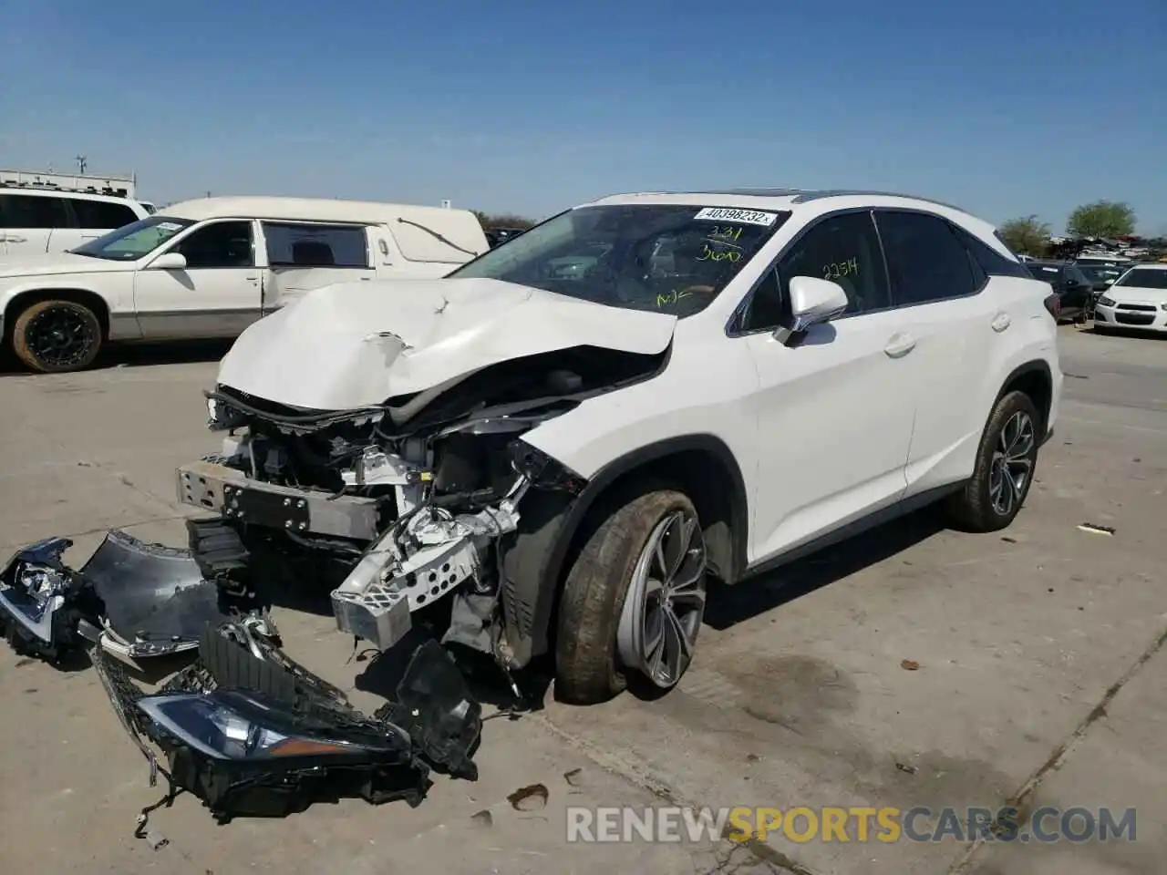 2 Photograph of a damaged car 2T2HZMDA3LC234724 LEXUS RX350 2020