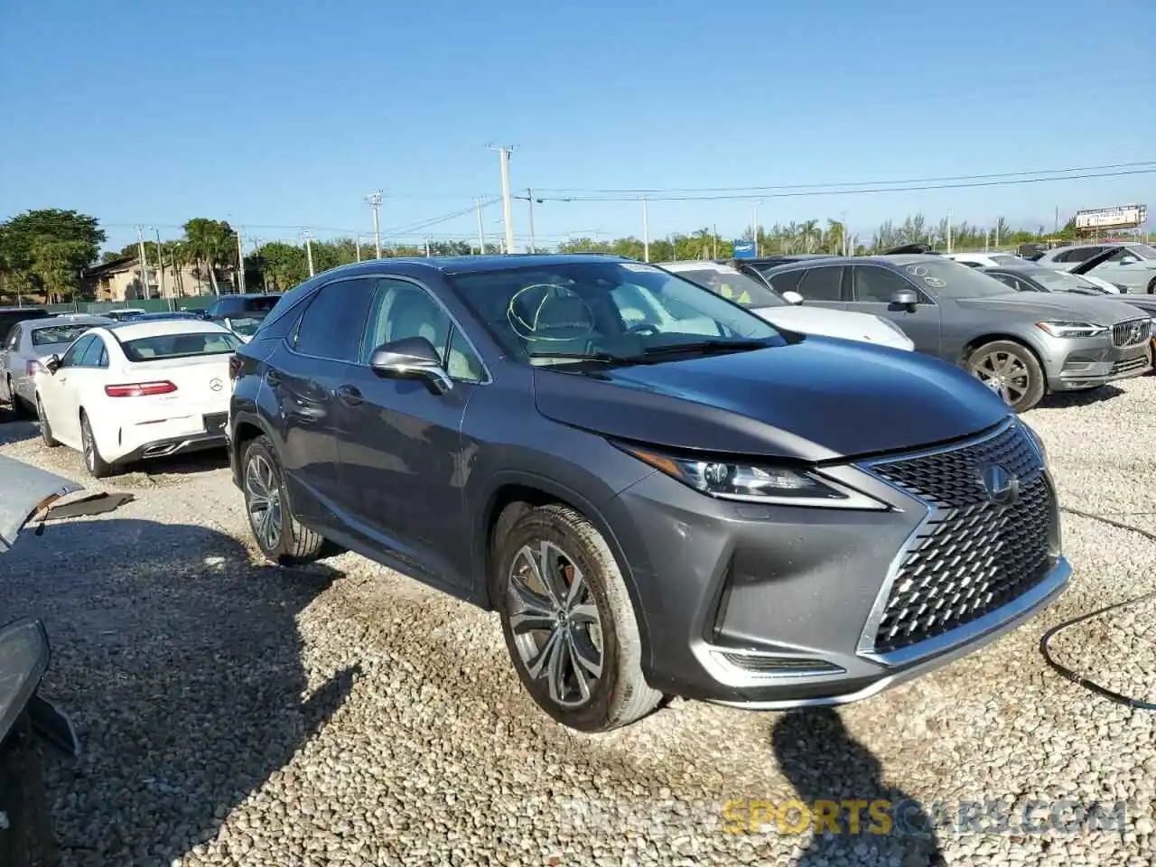 1 Photograph of a damaged car 2T2HZMDA3LC246825 LEXUS RX350 2020