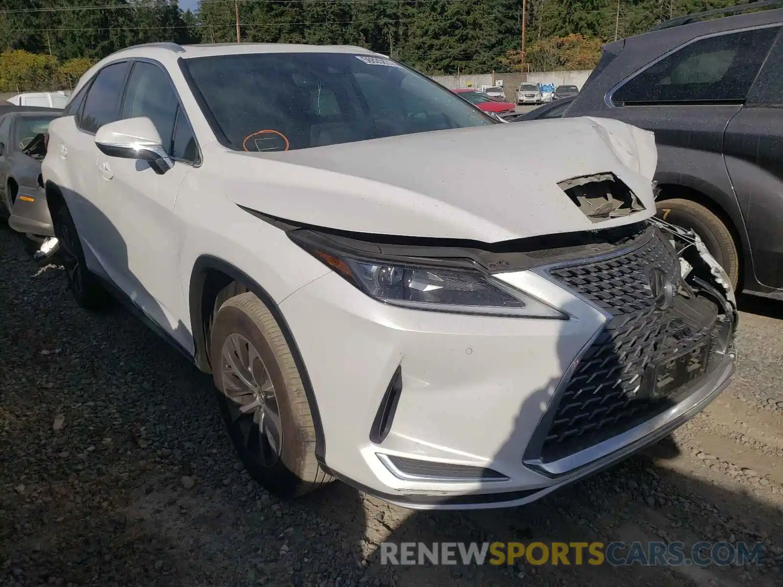 1 Photograph of a damaged car 2T2HZMDA4LC233629 LEXUS RX350 2020