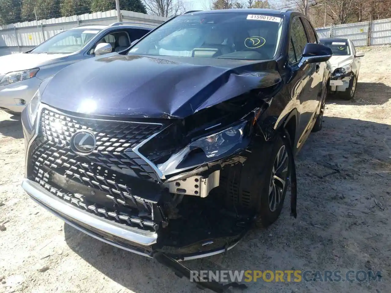 2 Photograph of a damaged car 2T2HZMDA4LC250544 LEXUS RX350 2020