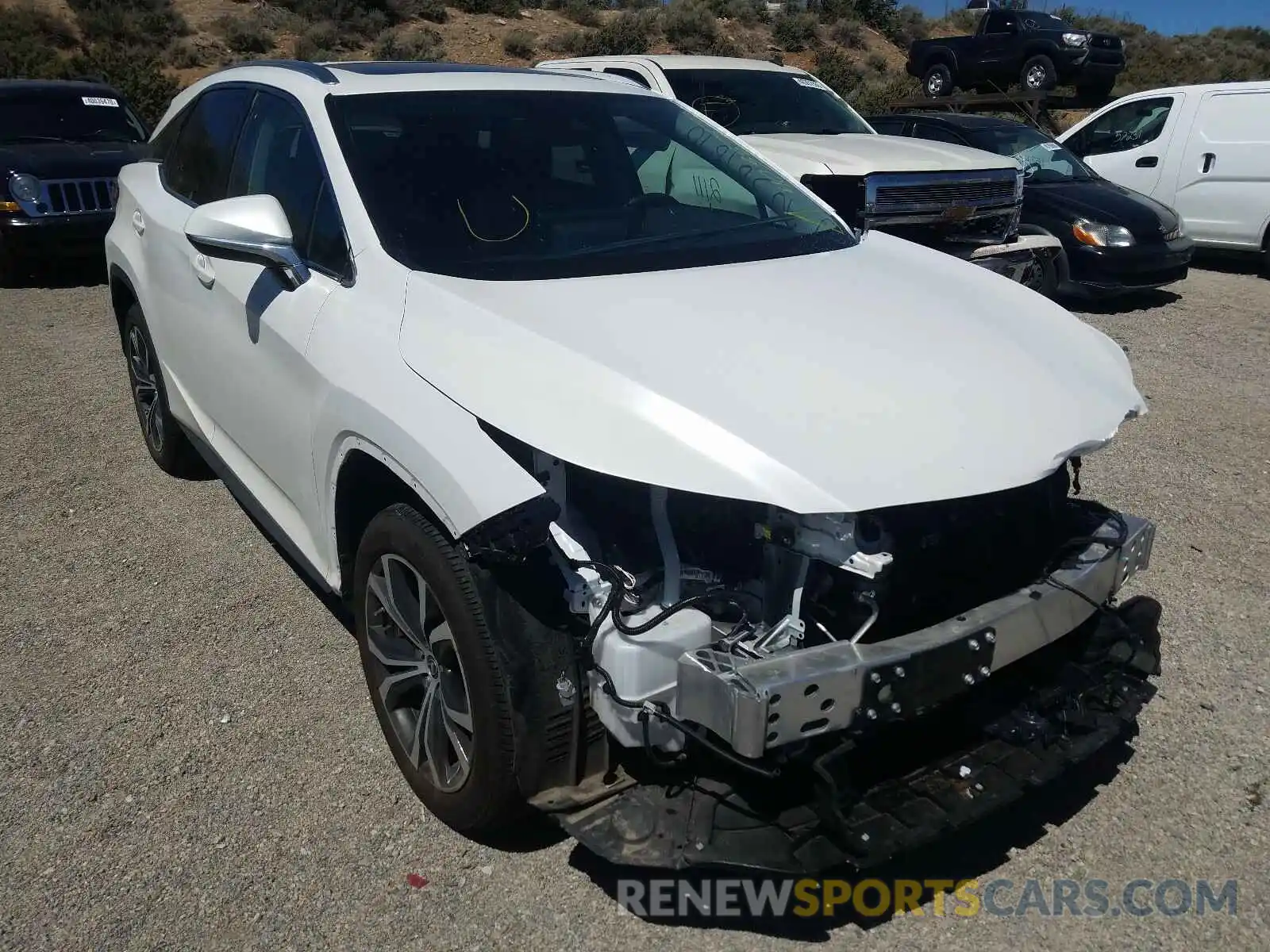 1 Photograph of a damaged car 2T2HZMDA5LC222557 LEXUS RX350 2020