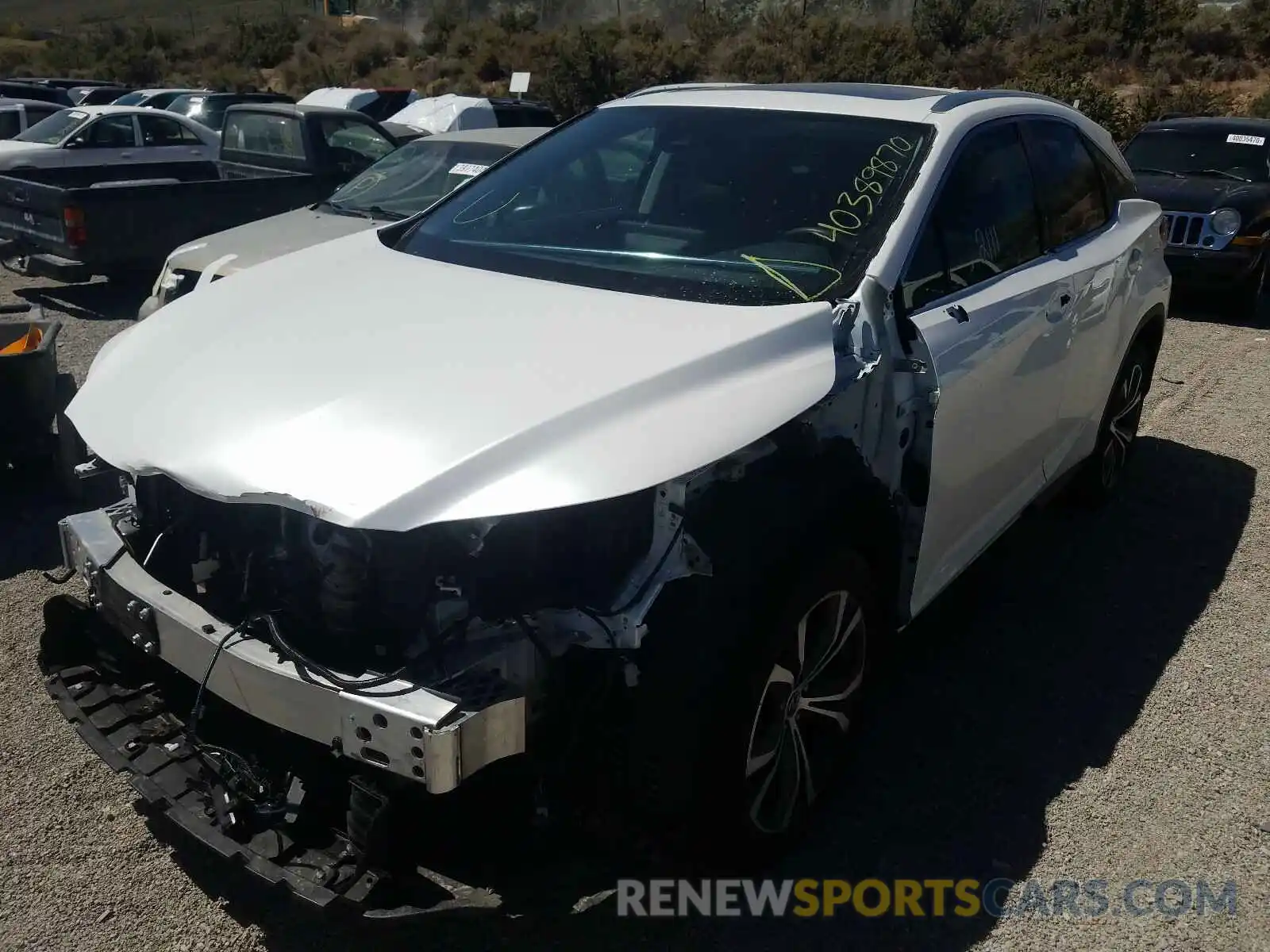 2 Photograph of a damaged car 2T2HZMDA5LC222557 LEXUS RX350 2020