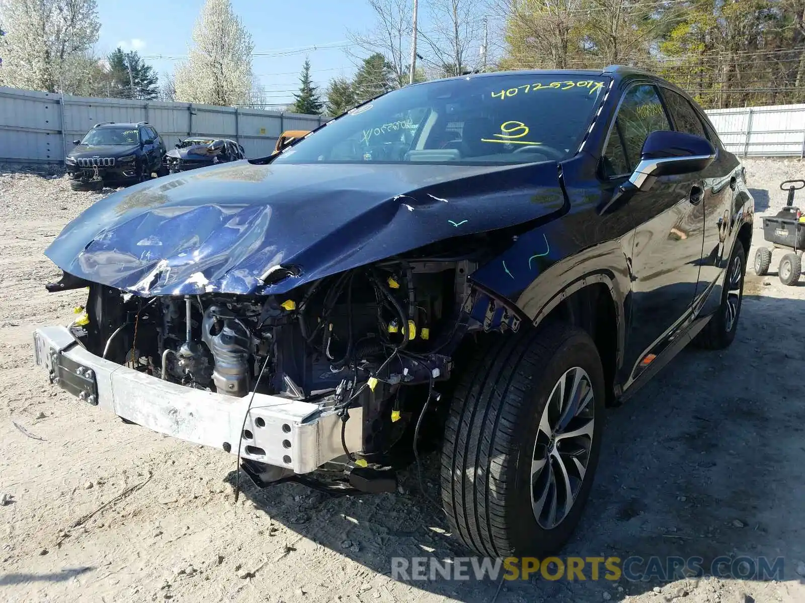 2 Photograph of a damaged car 2T2HZMDA5LC235812 LEXUS RX350 2020