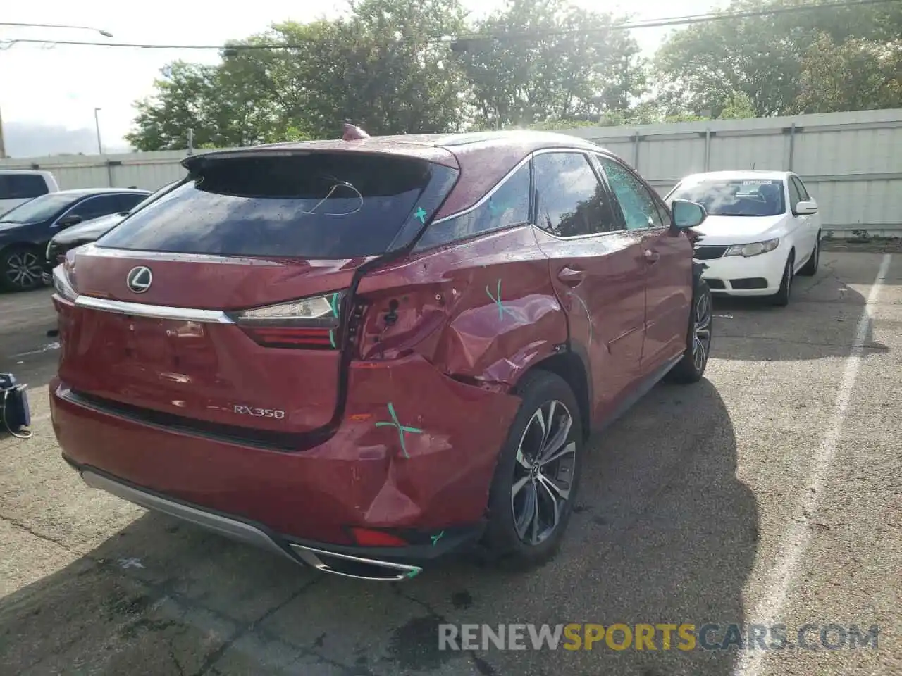 4 Photograph of a damaged car 2T2HZMDA5LC237186 LEXUS RX350 2020