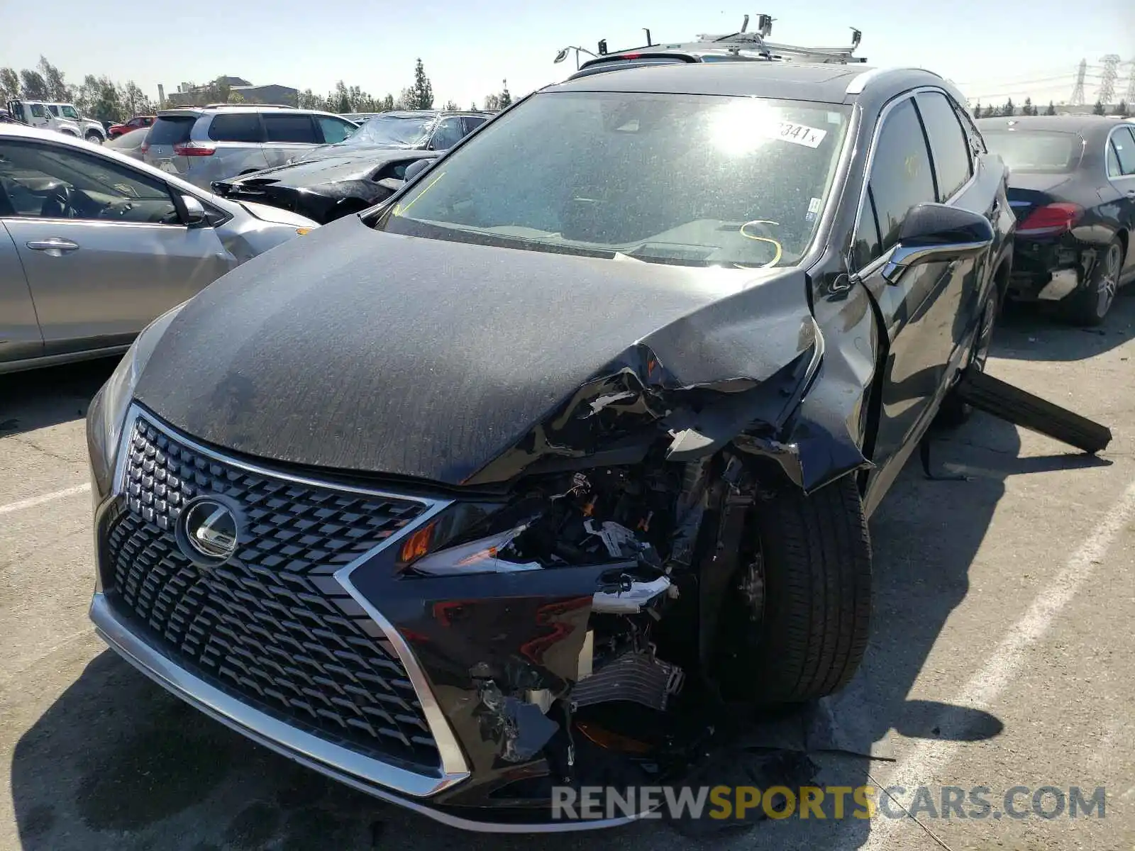 2 Photograph of a damaged car 2T2HZMDA6LC220056 LEXUS RX350 2020