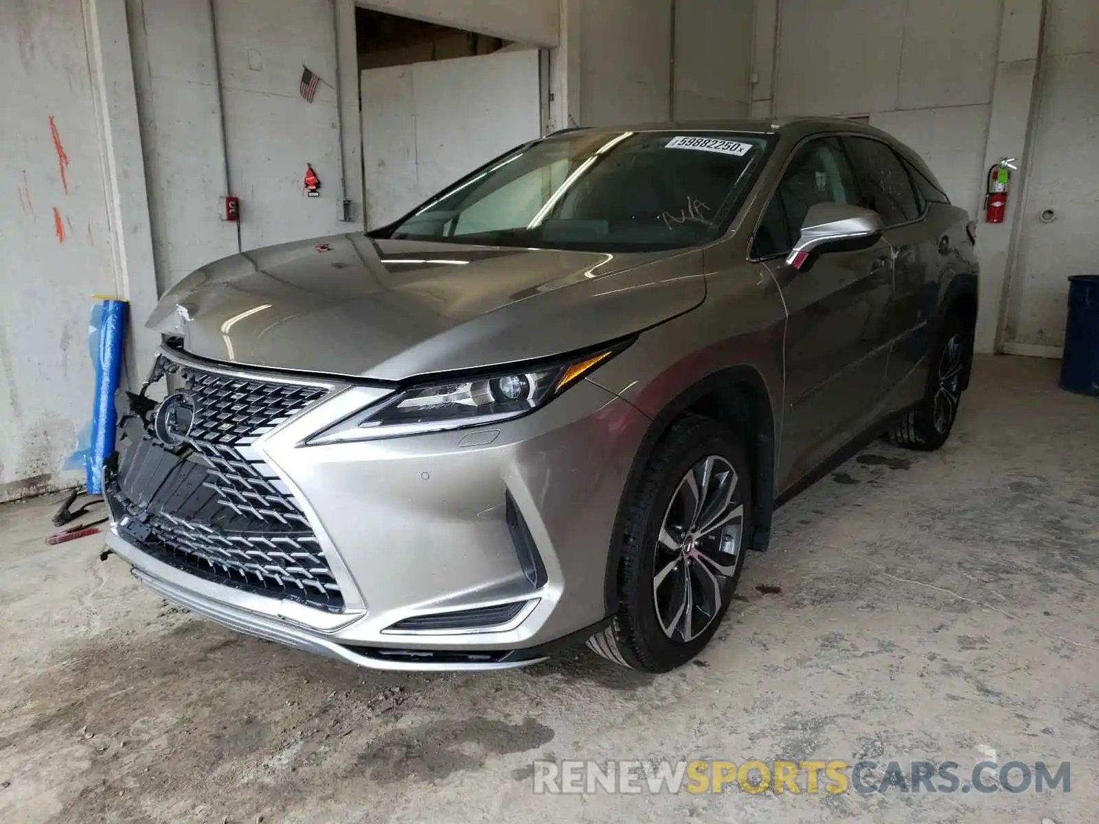 2 Photograph of a damaged car 2T2HZMDA6LC253106 LEXUS RX350 2020