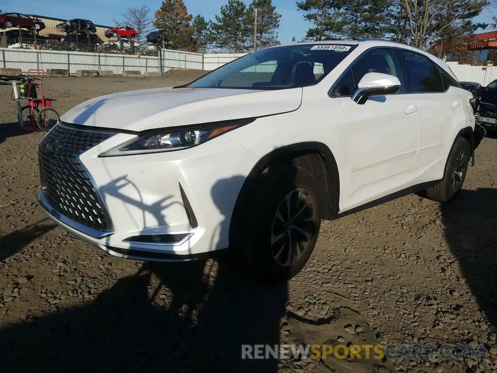 2 Photograph of a damaged car 2T2HZMDA7LC215965 LEXUS RX350 2020