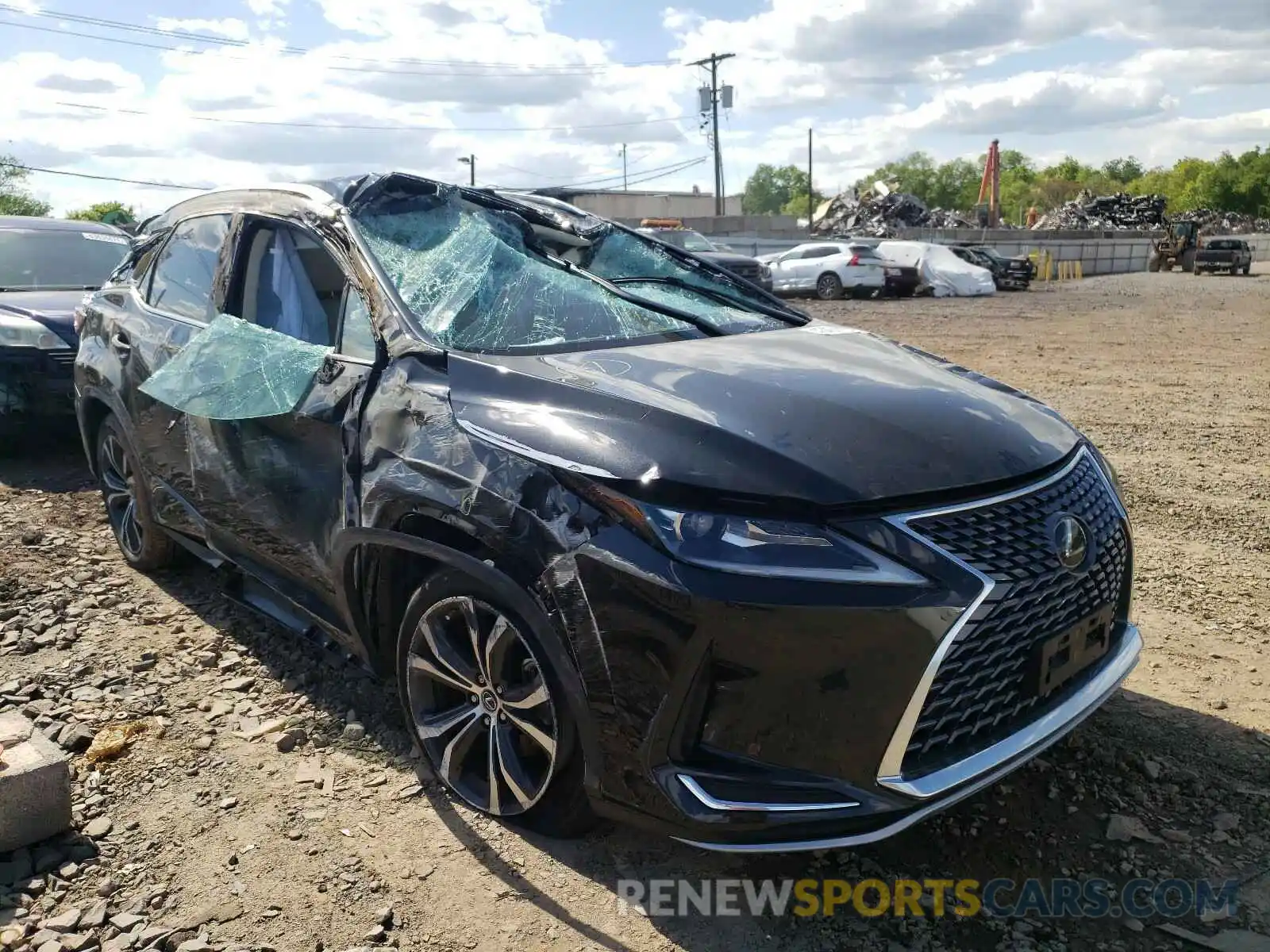 1 Photograph of a damaged car 2T2HZMDA7LC222737 LEXUS RX350 2020