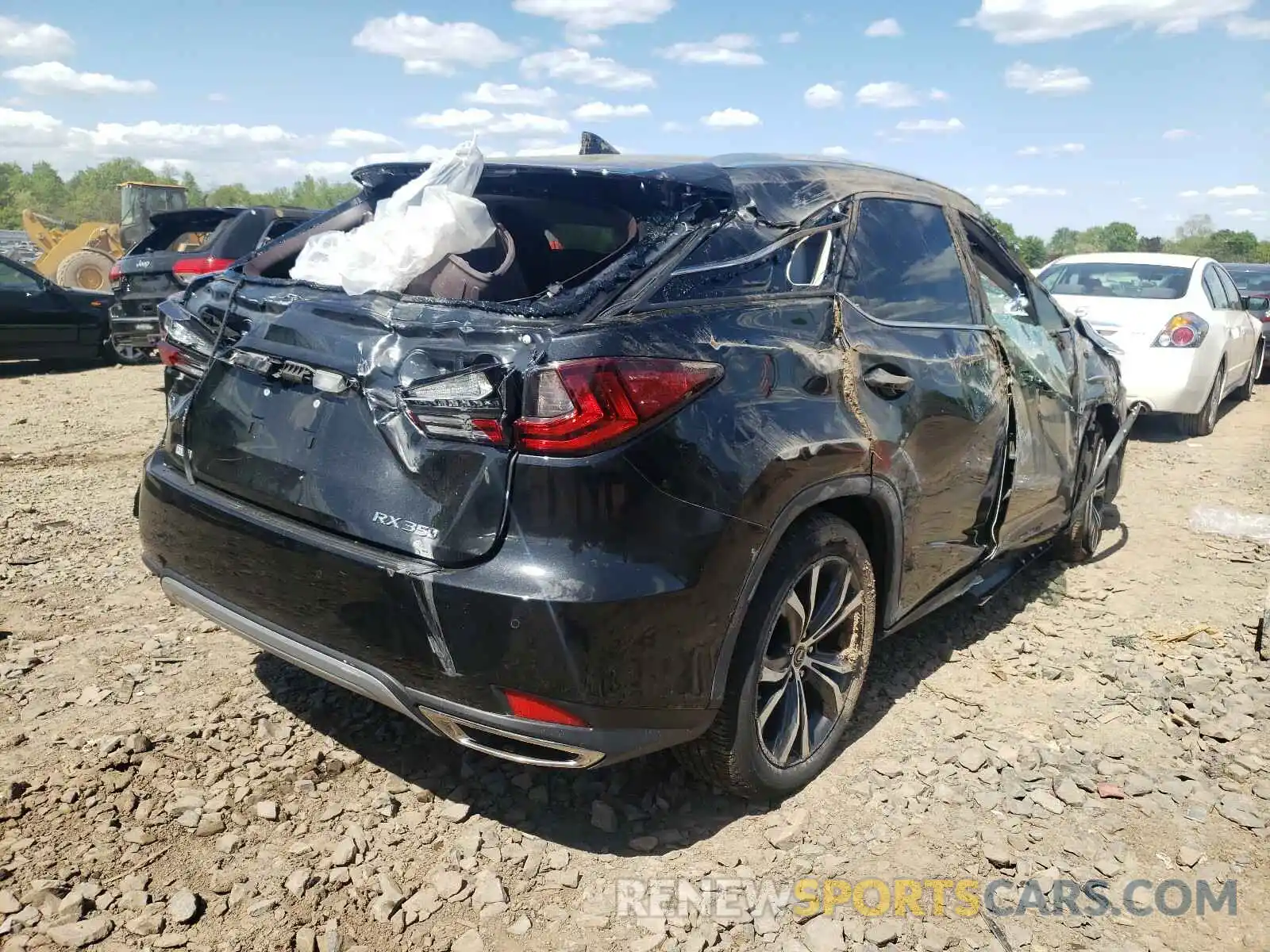 4 Фотография поврежденного автомобиля 2T2HZMDA7LC222737 LEXUS RX350 2020