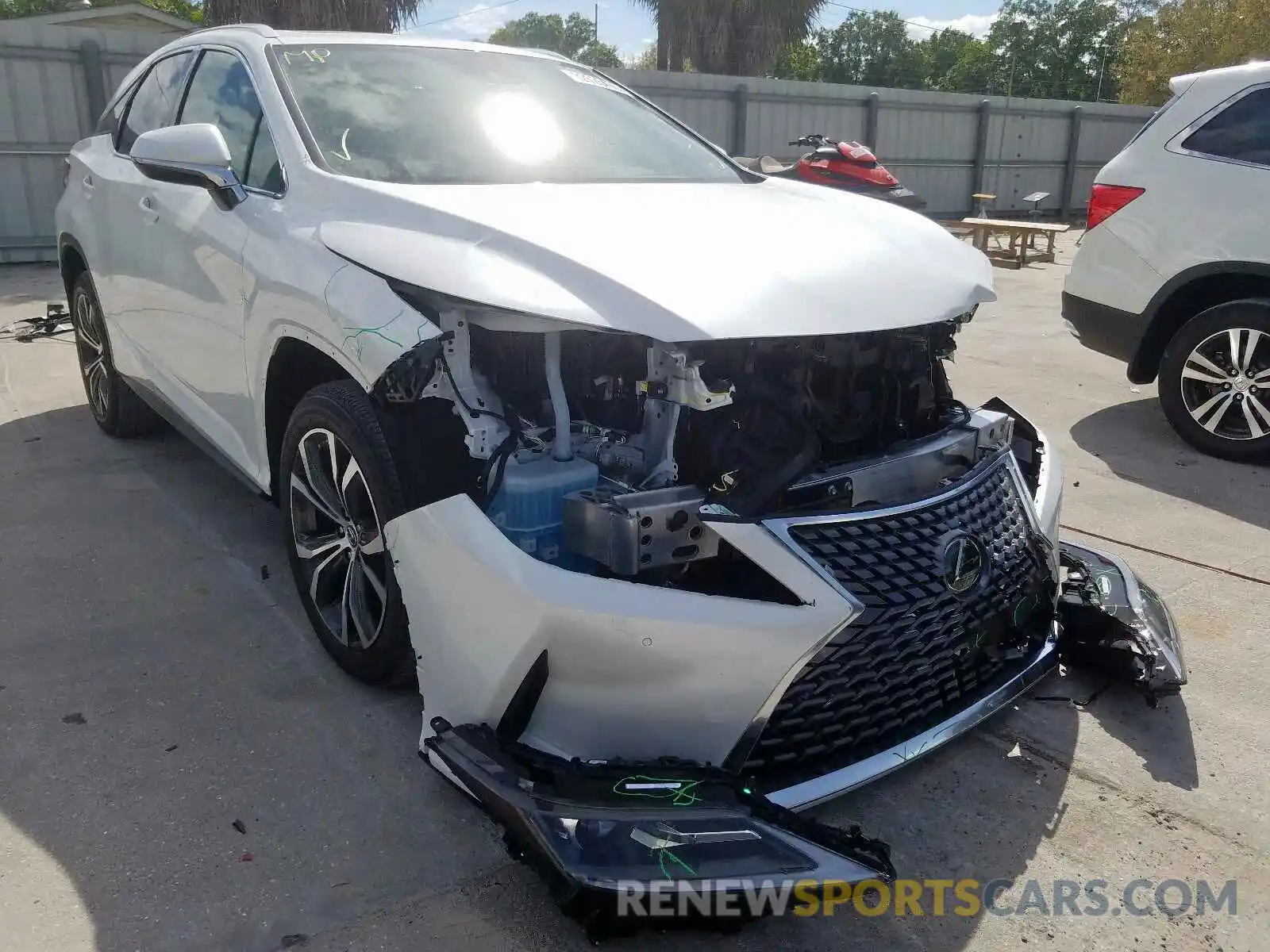 1 Photograph of a damaged car 2T2HZMDA7LC224441 LEXUS RX350 2020