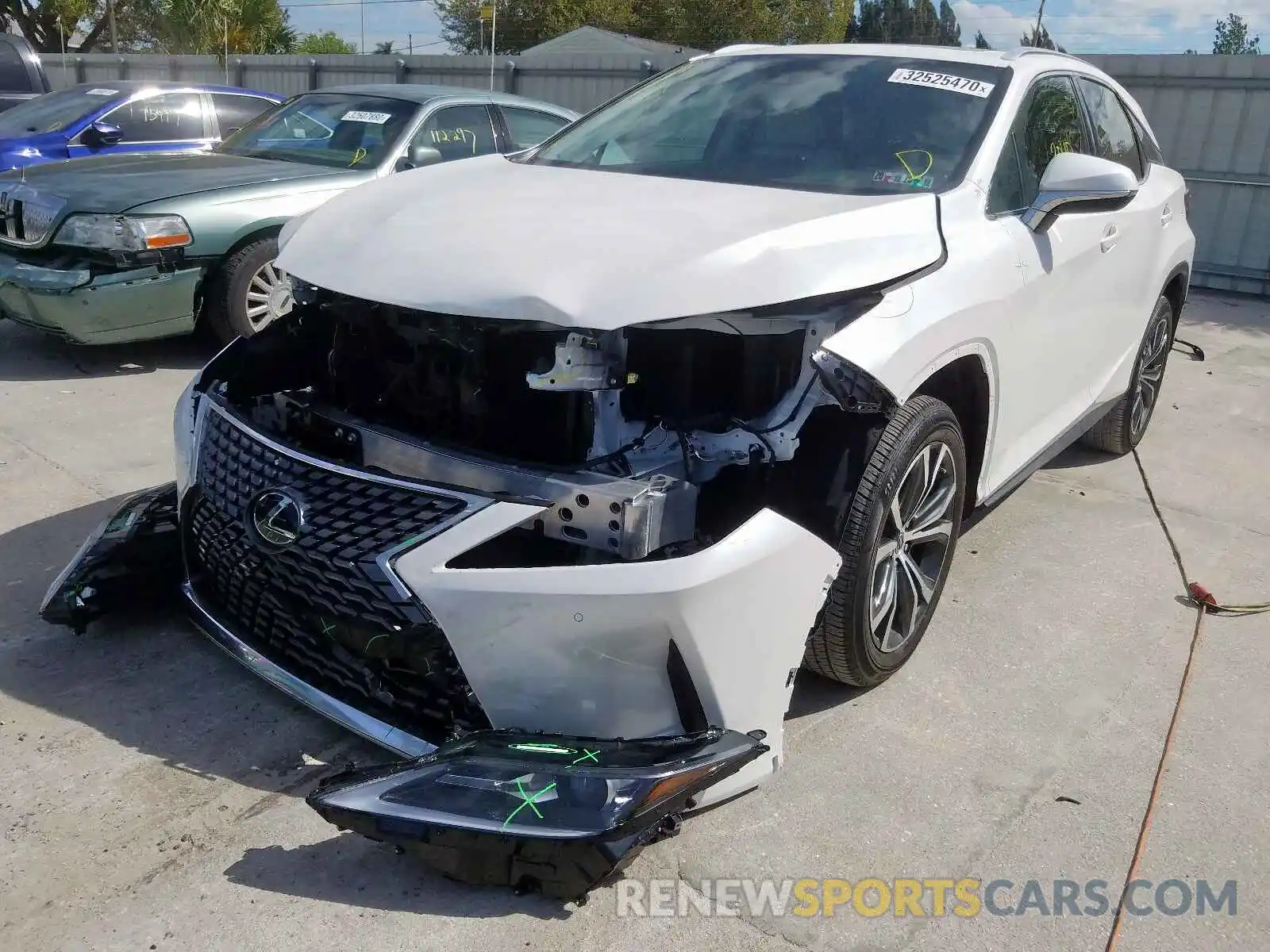 2 Photograph of a damaged car 2T2HZMDA7LC224441 LEXUS RX350 2020