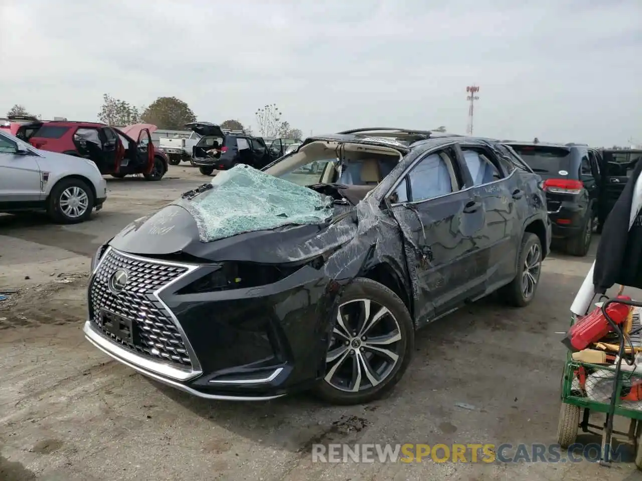 2 Photograph of a damaged car 2T2HZMDA7LC227761 LEXUS RX350 2020